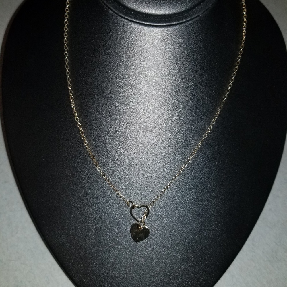 Boho Heart Lariat Necklace - Adjustable Choker - Picture 3 of 7